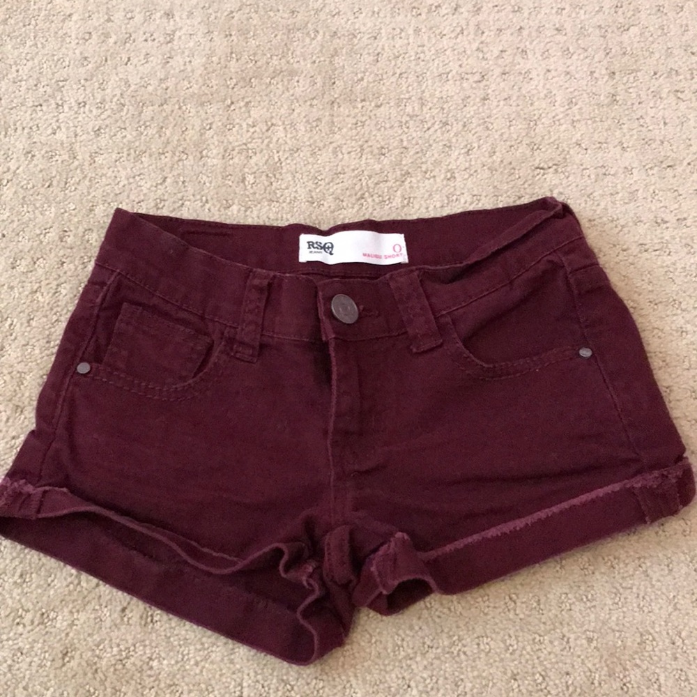 Burgundy Shorts
